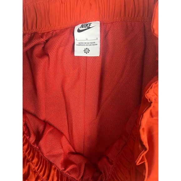 Nike Matching Set Lounge Shorts & T-Shirt Orange Activewear Casual Women's Large - Picture 11 of 15